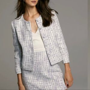 Babaton Little Tweed Jacket Espace Soft Lilac